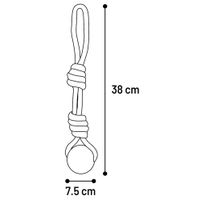 Flamingo Spielzeug Riva Zerrseil mit Tennisball Twist Grün