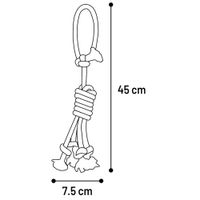 Flamingo Toy Revi Tug rope Twist Grey
