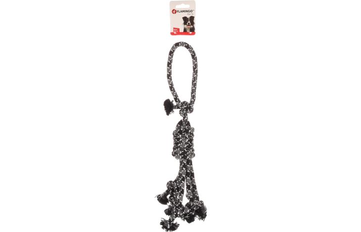 Flamingo Toy Revi Tug rope Twist Grey