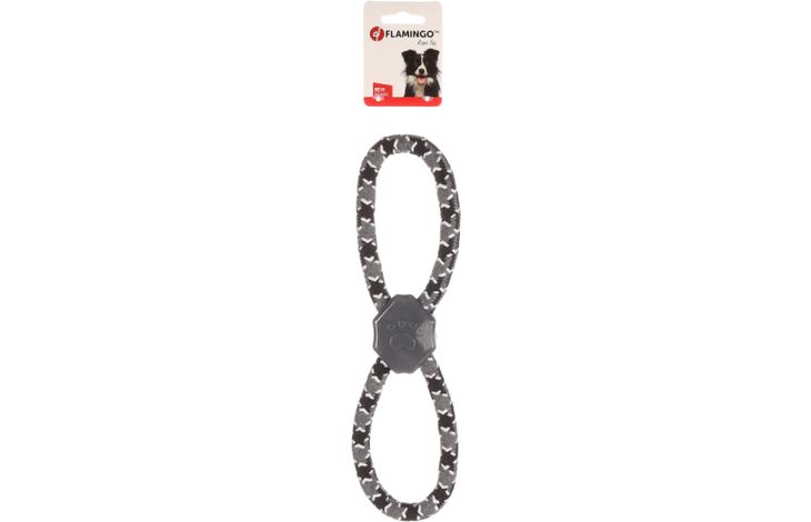 Flamingo Toy Revi Tug rope 8-shape Grey