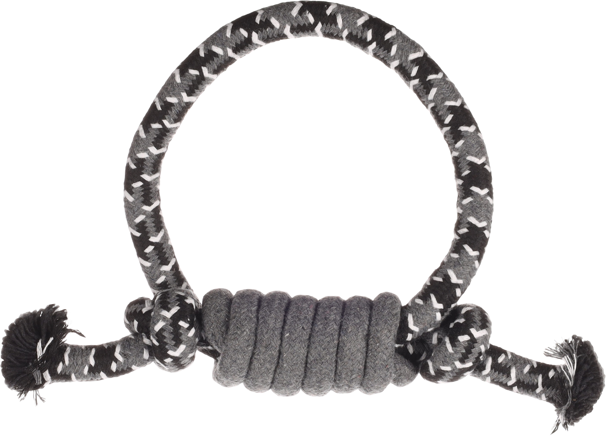 Flamingo Speelgoed Revi Ring & Touw Twist Grijs