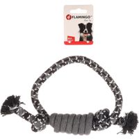 Flamingo Speelgoed Revi Ring & Touw Twist Grijs