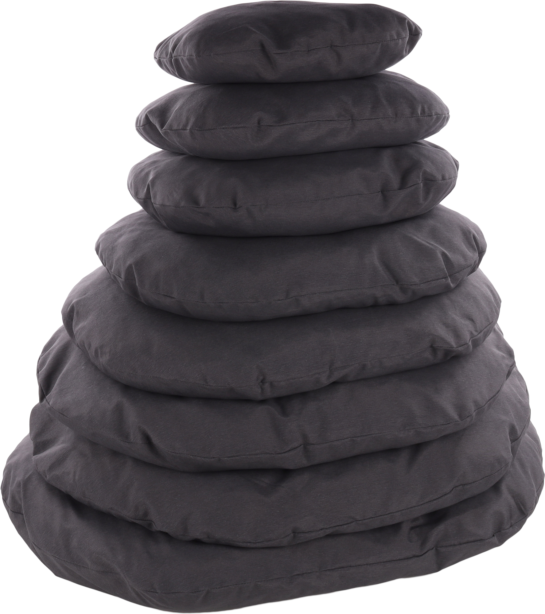 Flamingo Cushion Panama Oval Dark grey