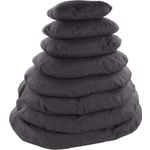 Cushion Panama Oval Dark grey