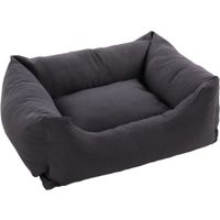 Flamingo Panier Panama Rectangle Gris foncé