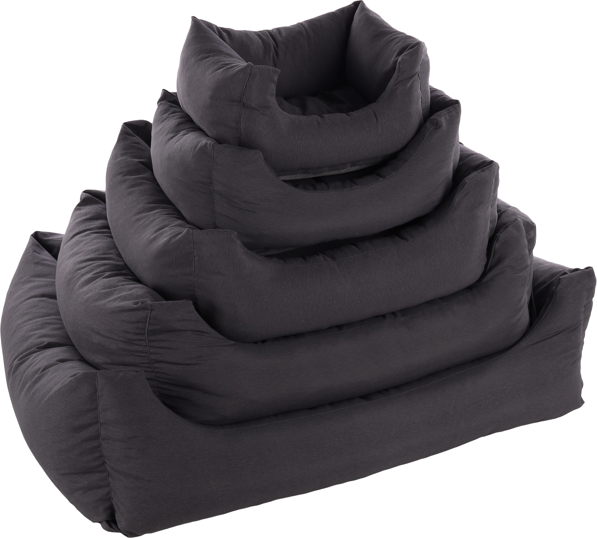 Flamingo Panier Panama Rectangle Gris foncé