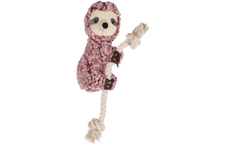 Flamingo Toy Hangta Sloth With rope Antique pink