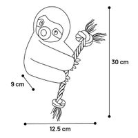 Flamingo Toy Hangta Sloth with rope Antique pink