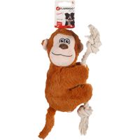 Flamingo Juguete Hangta Mono con cuerda Marrón
