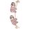 Toy Hangta Sloth with rope Antique pink