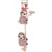 Toy Hangta Sloth With rope Antique pink