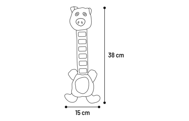 Flamingo Juguete Necki Cerdo Rosa