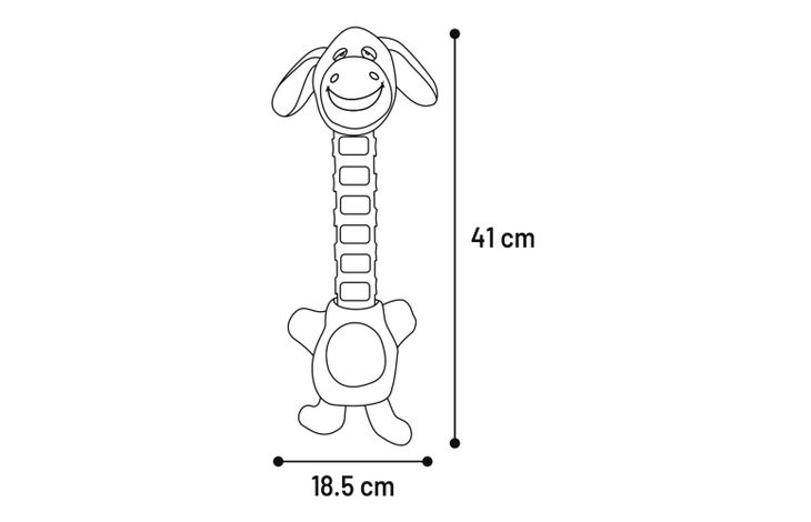 Flamingo Juguete Necki Burro Gris