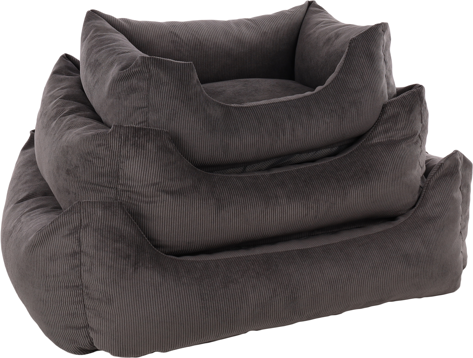 Flamingo Basket Celeste Rectangle Grey