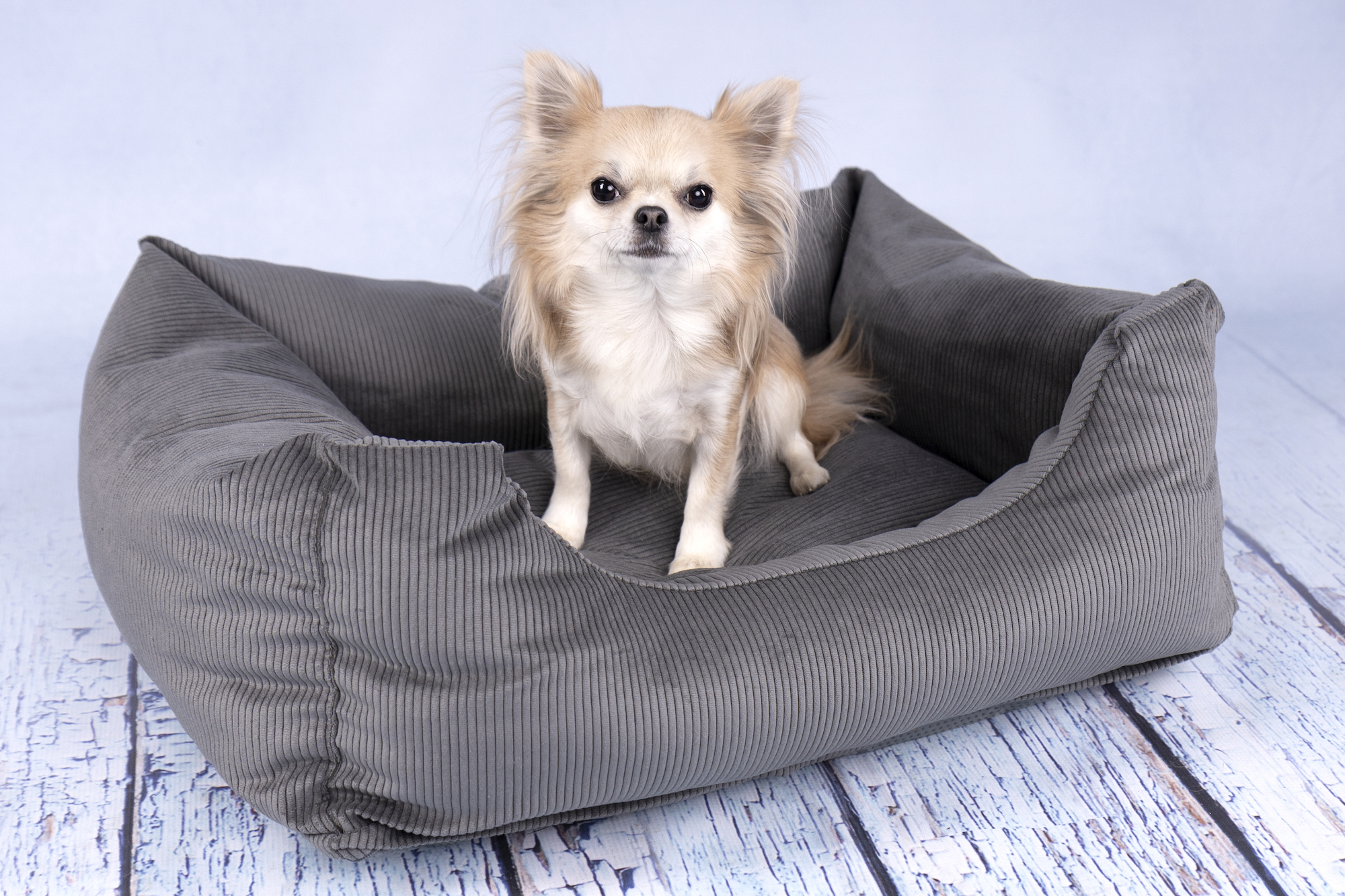 Flamingo Basket Celeste Rectangle Grey