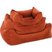 Flamingo Basket Celeste Rectangle Cognac