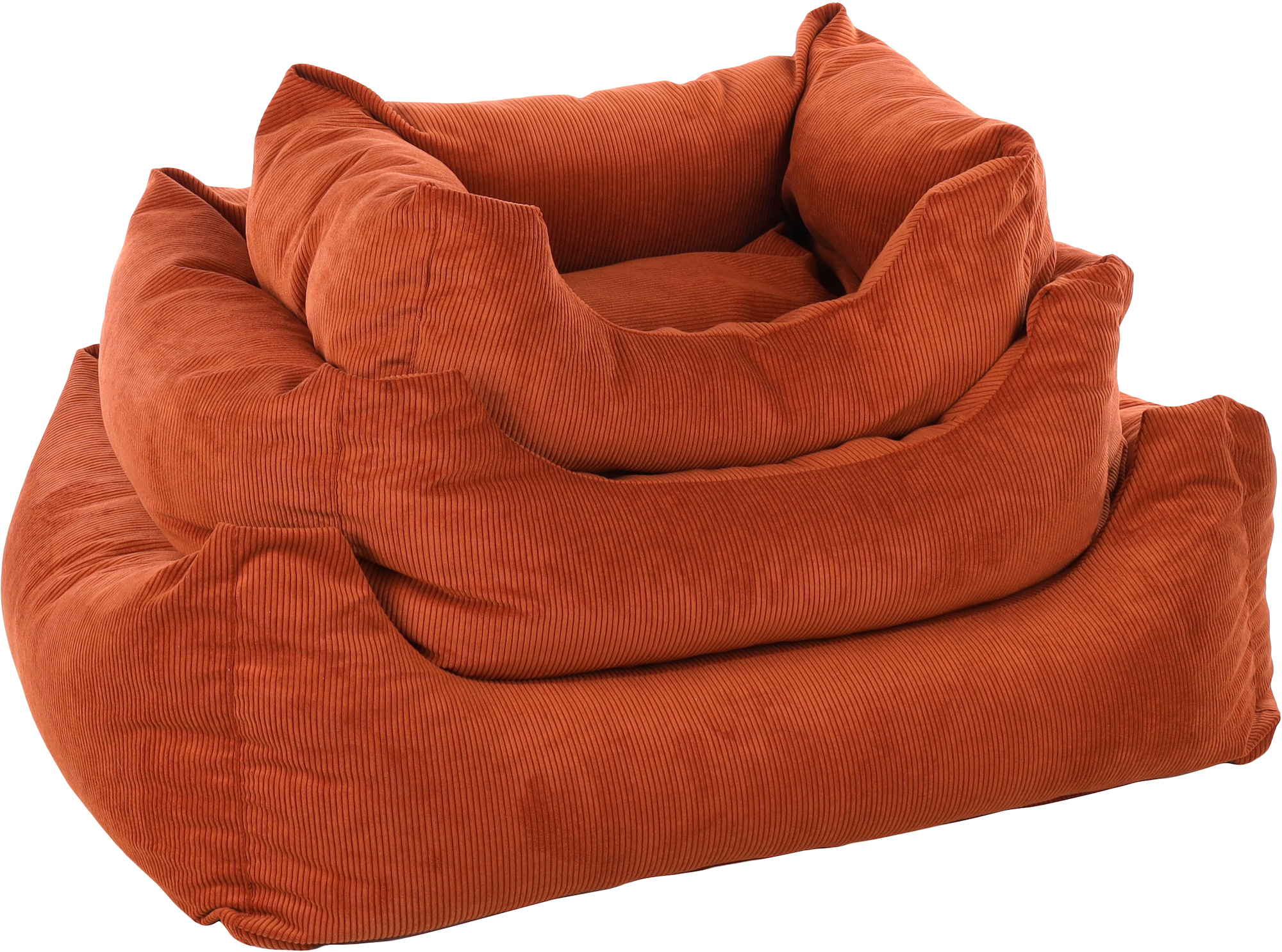 Flamingo Basket Celeste Rectangle Cognac