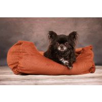 Flamingo Basket Celeste Rectangle Cognac