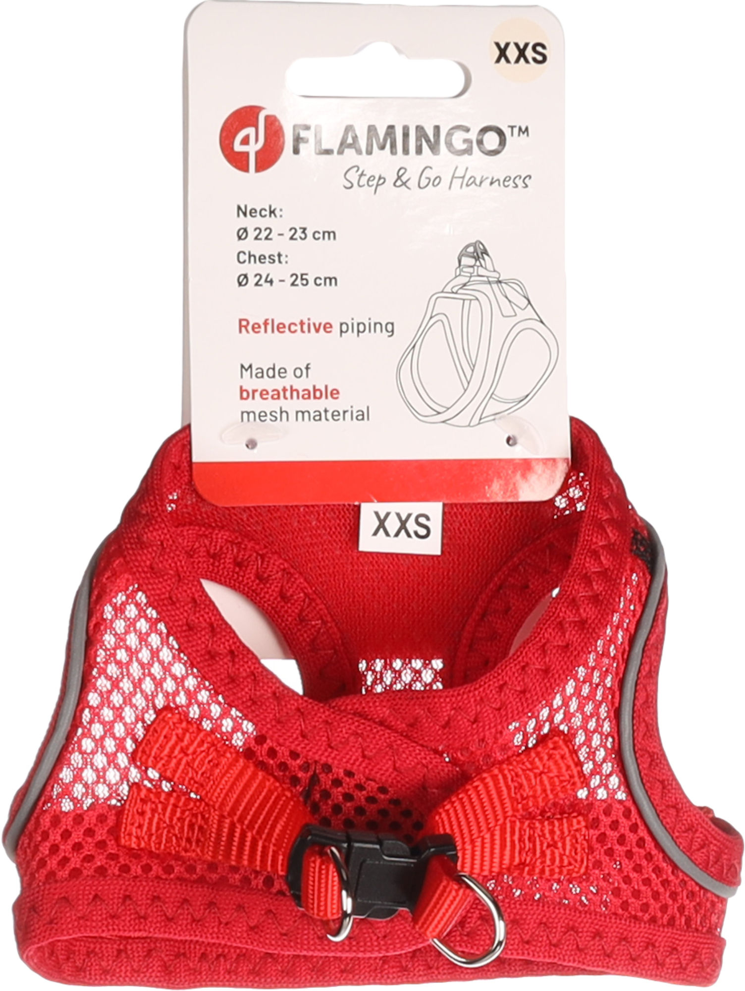 Flamingo Harness Step&Go Bento Red