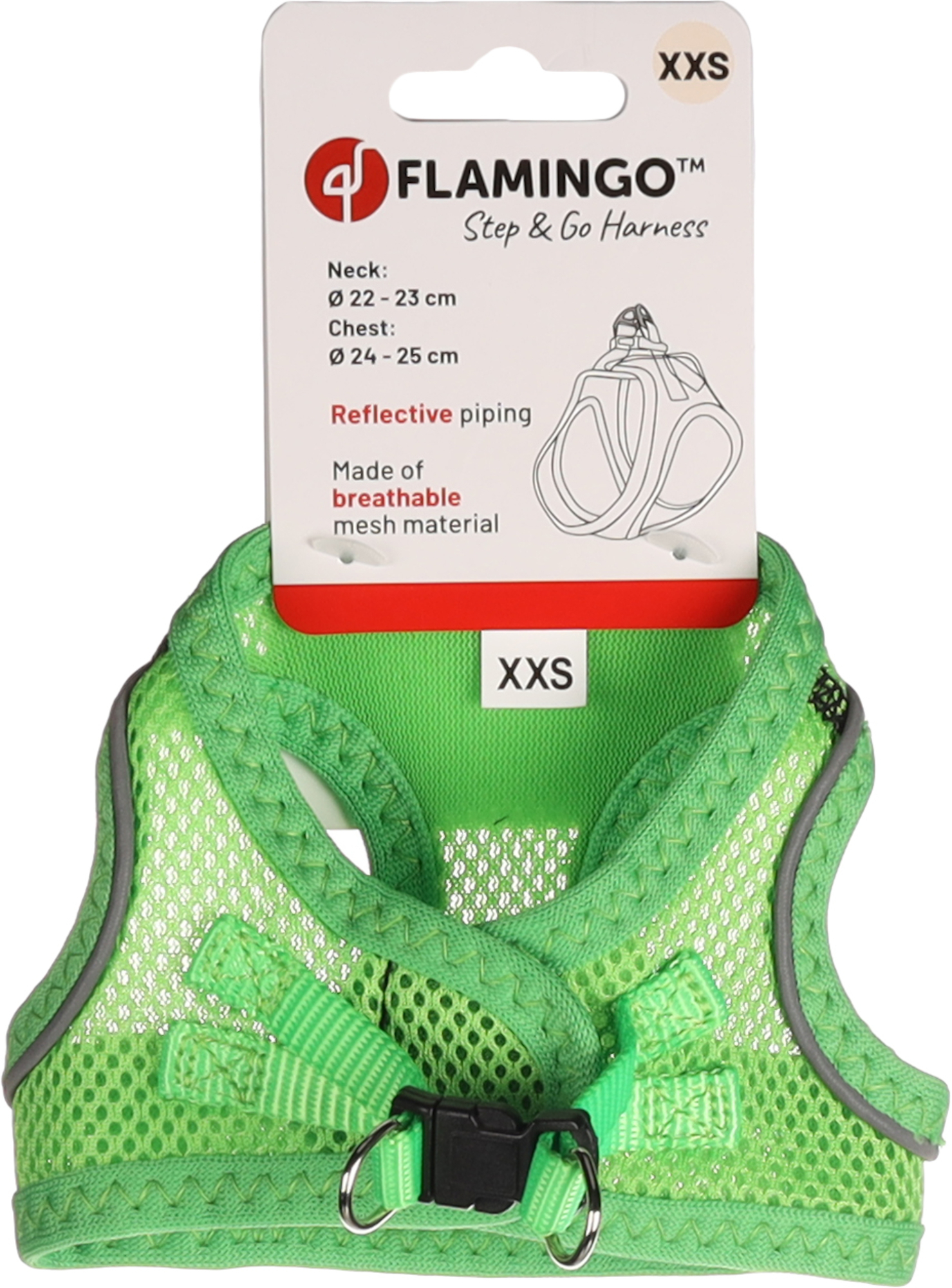 Flamingo Harness Step&Go Bento Green