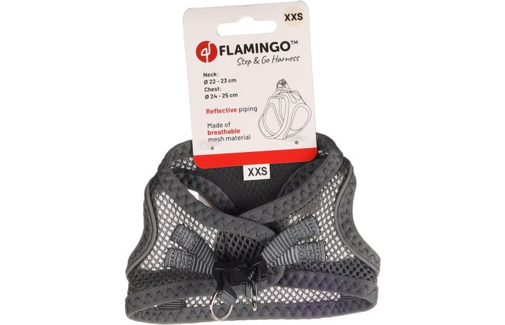 Flamingo Harness Step&Go Bento Grey