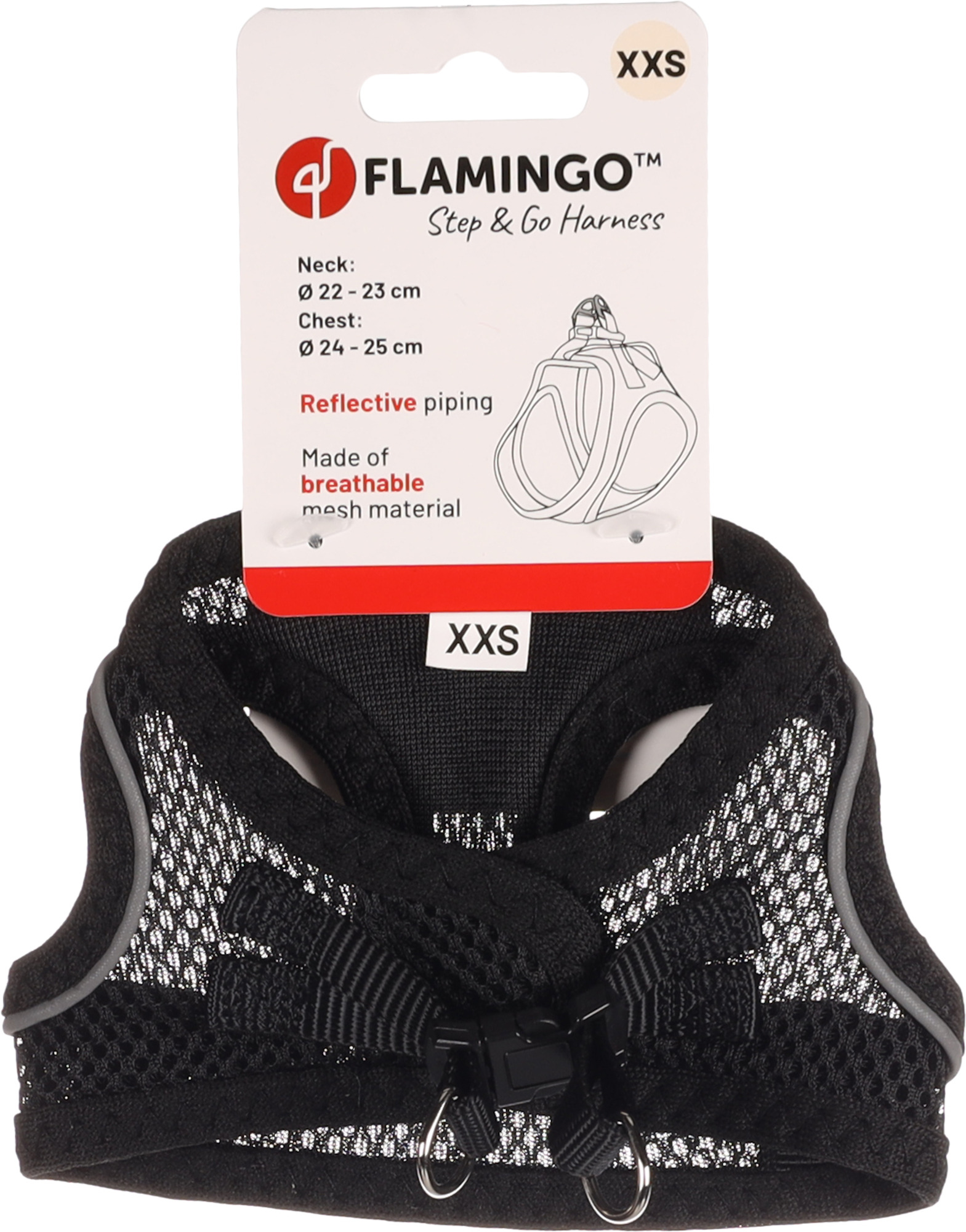 Flamingo Harness Step&Go Bento Black