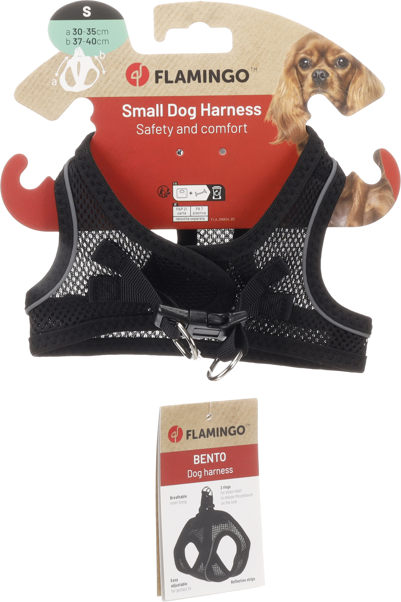 Flamingo Harness Step&Go Bento Black