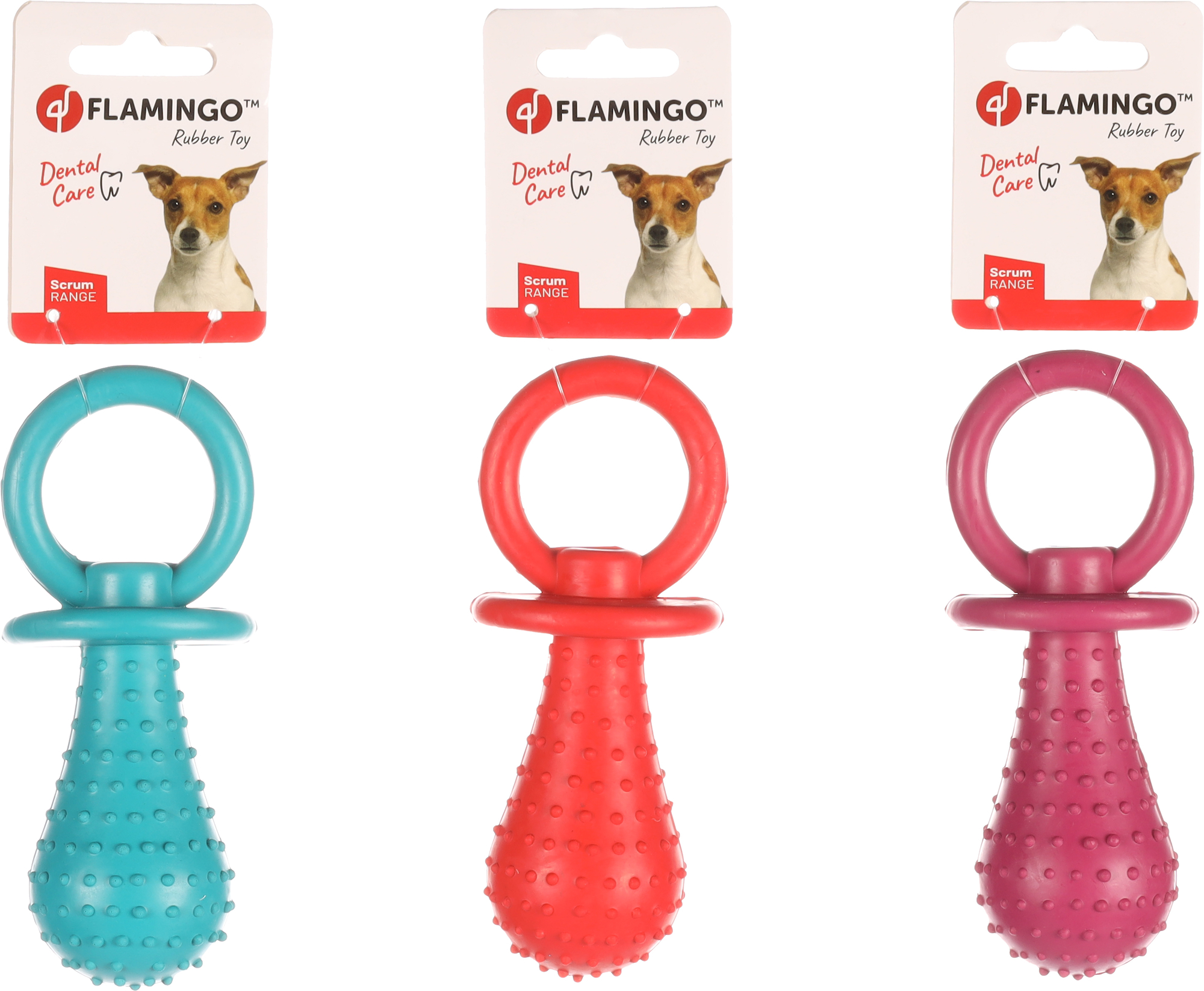Flamingo Jouet Scrum Tétine Plusieurs couleurs