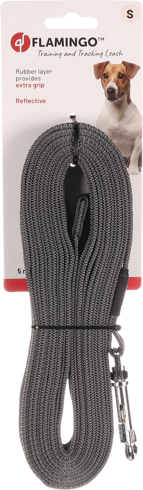 Flamingo Trainings und Schleppleine Xeno Grau