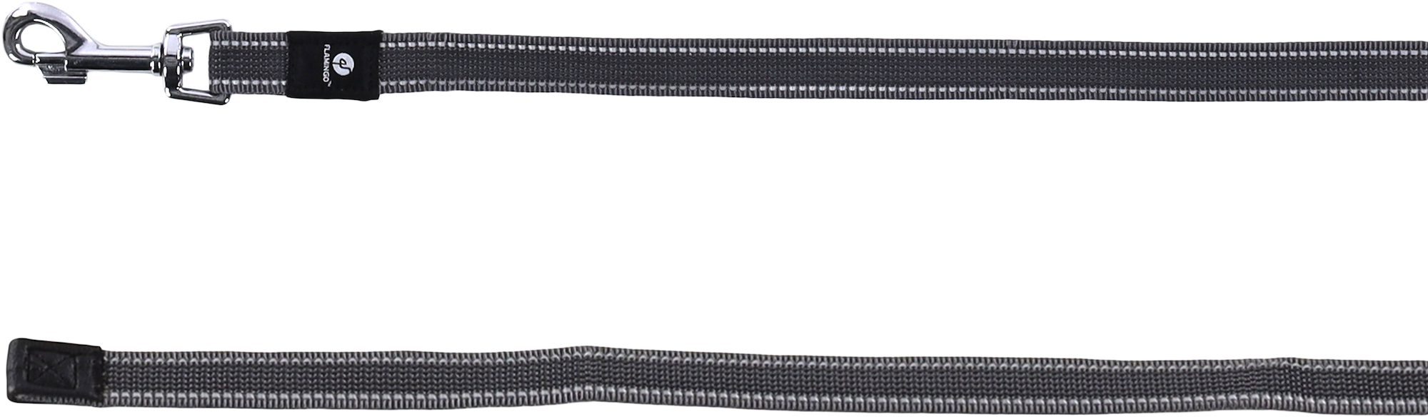 Flamingo Trainings und Schleppleine Xeno Grau