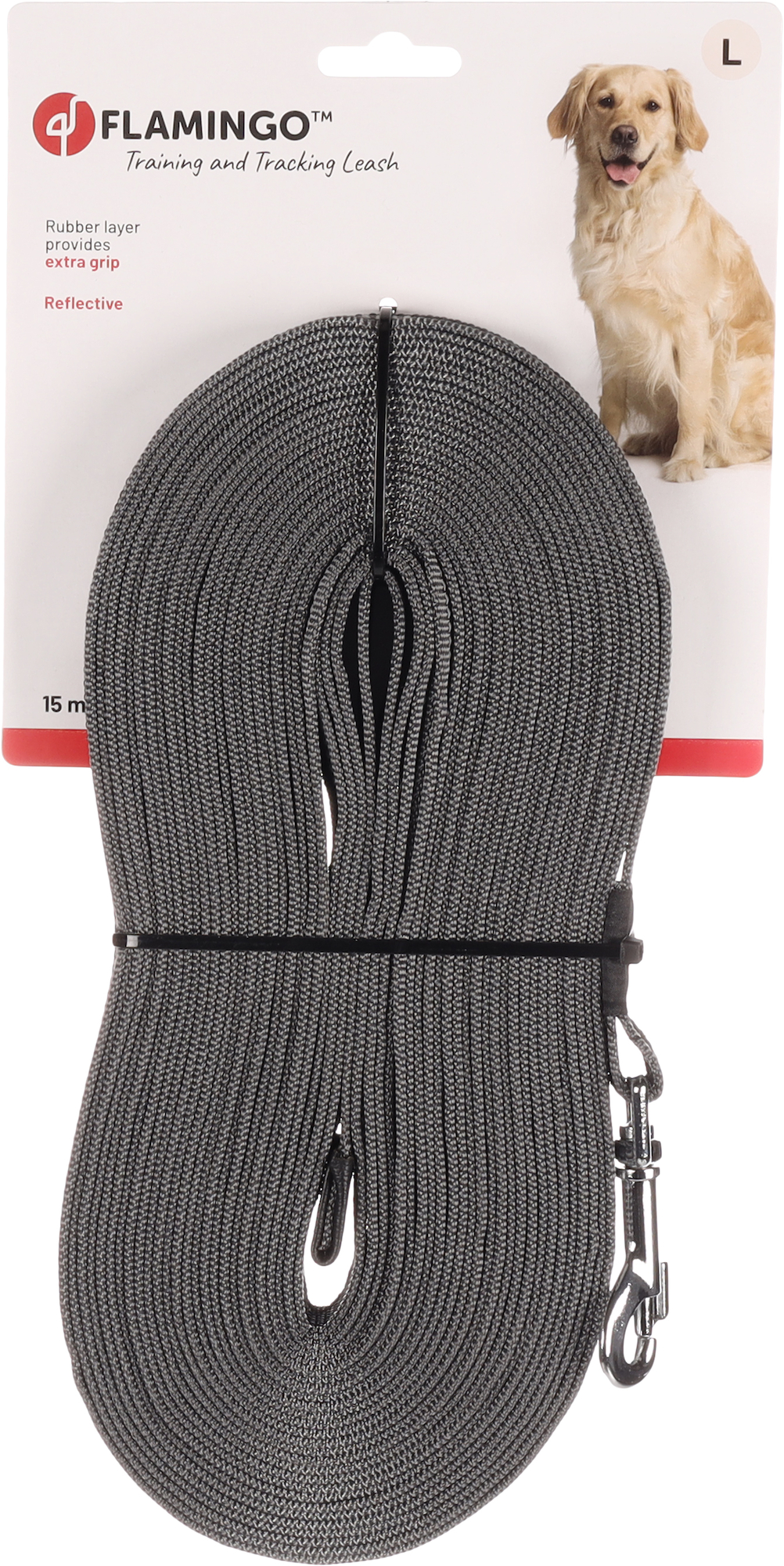 Flamingo Trainings und Schleppleine Xeno Grau