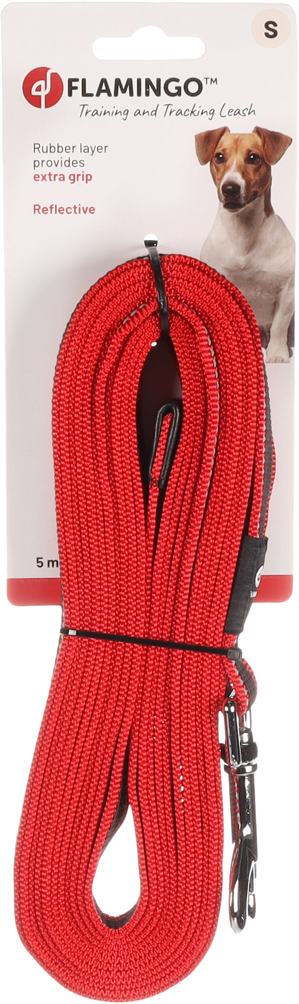 Flamingo Training and tracking leash Xeno Red
