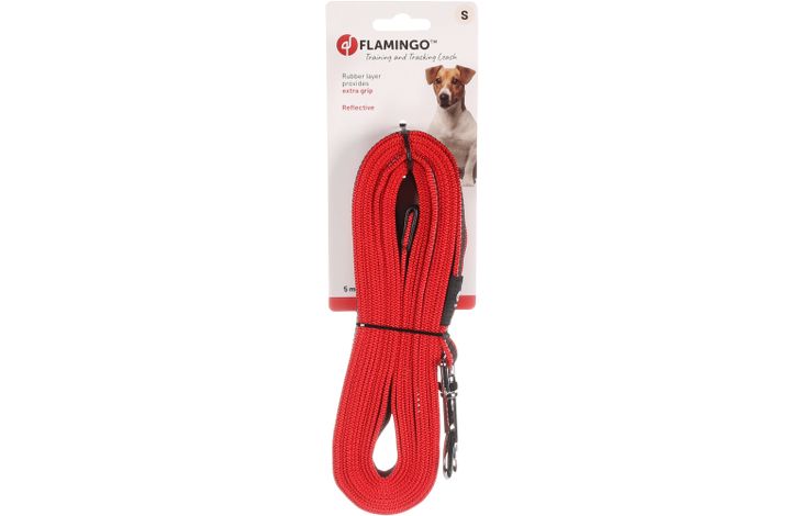 Flamingo Training and tracking leash Xeno Red