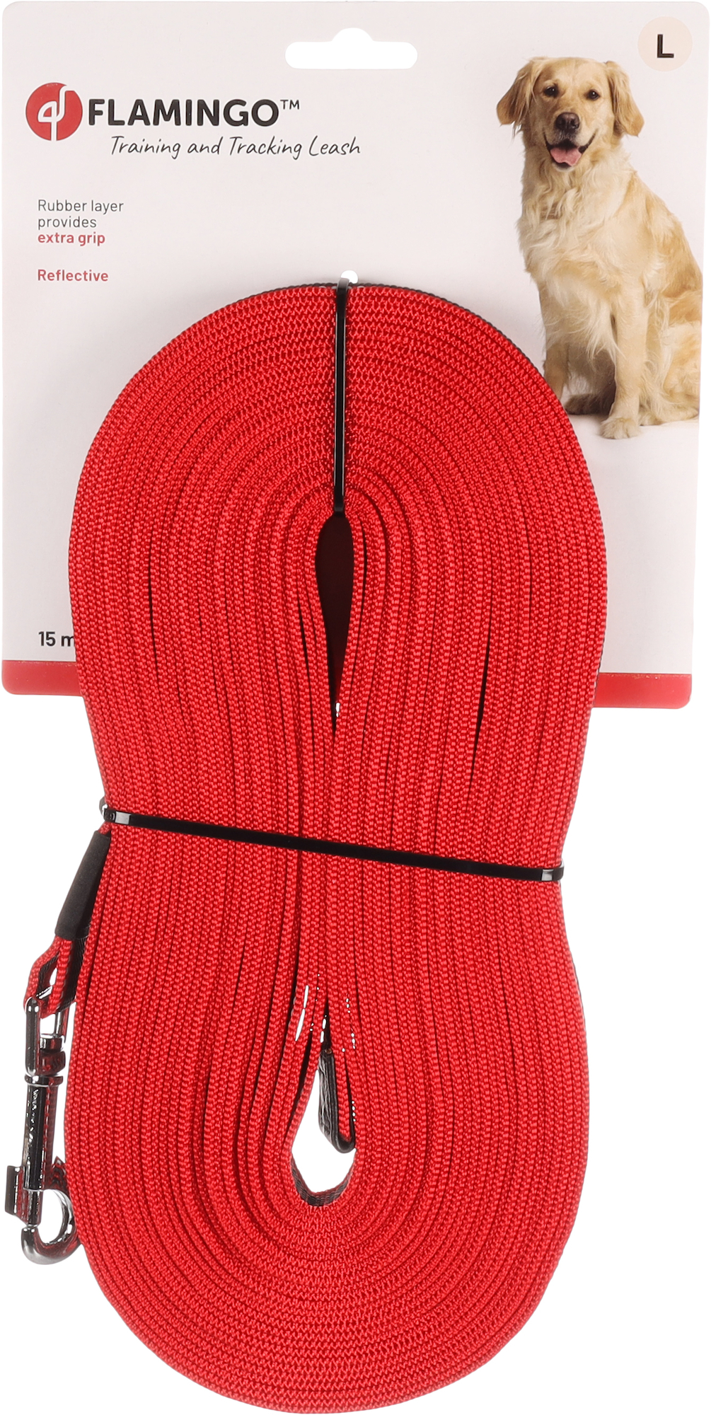 Flamingo Training and tracking leash Xeno Red