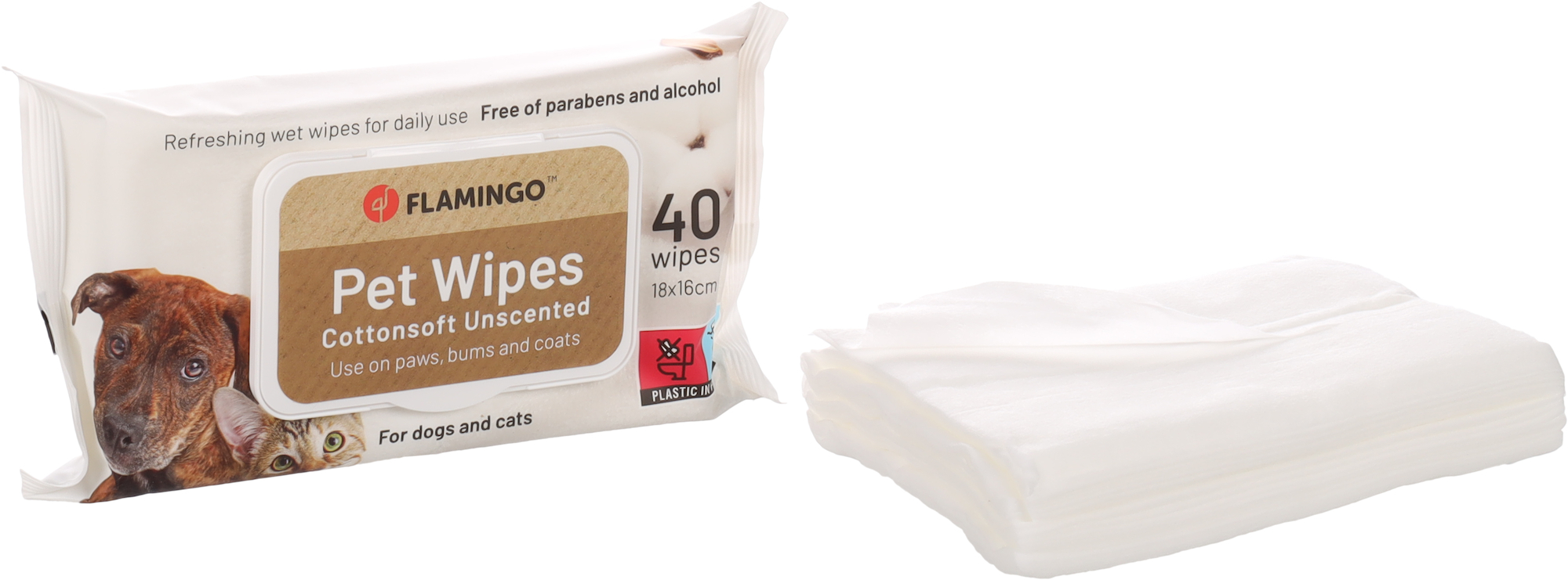 Flamingo Care wipe Reini Impregnated cloth