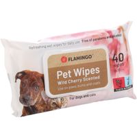 Flamingo Care wipe Reini with wild cherry flower scent Impregnated cloth