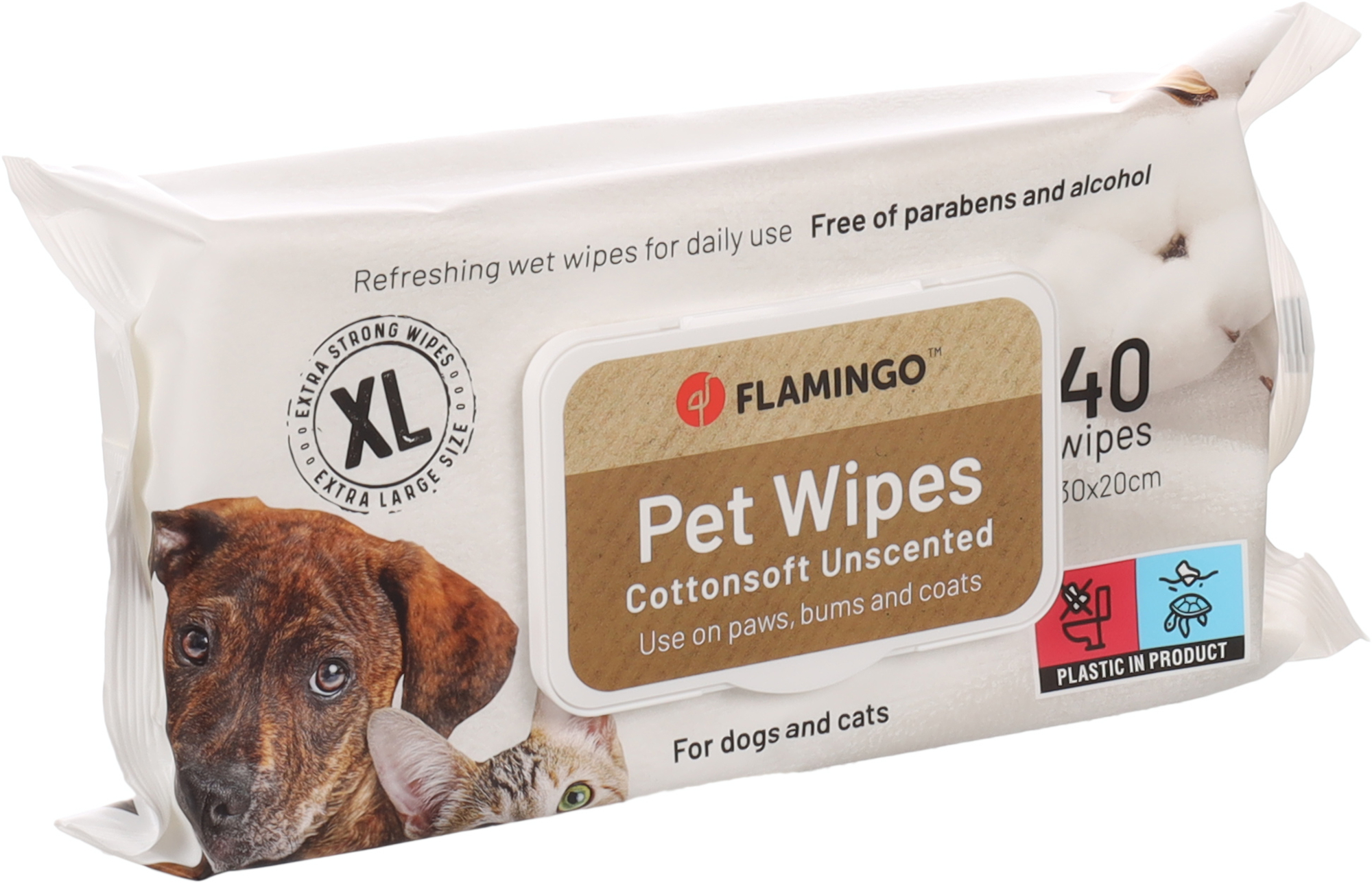 Flamingo Lingette de soin Reini Chiffon imbibé