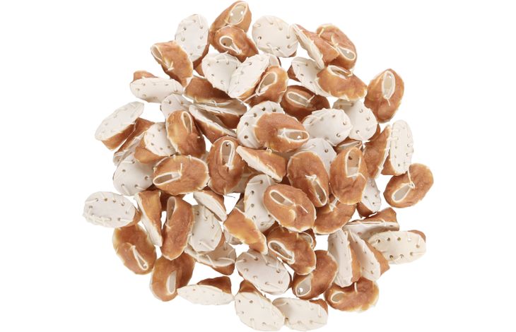 Flamingo Friandises R'Hide Chaussure Blanc avec poulet 6-8cm 1,12kg