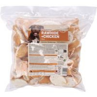 Flamingo Friandises R'Hide Chaussure Blanc avec poulet 6-8cm 1,12kg