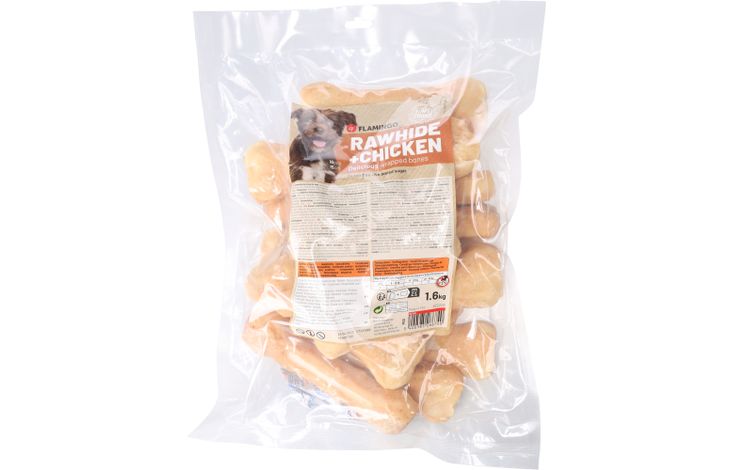 Flamingo Snacks R'Hide Osso  con pollo 15cm 100gr / 16 pzs 1,6kg