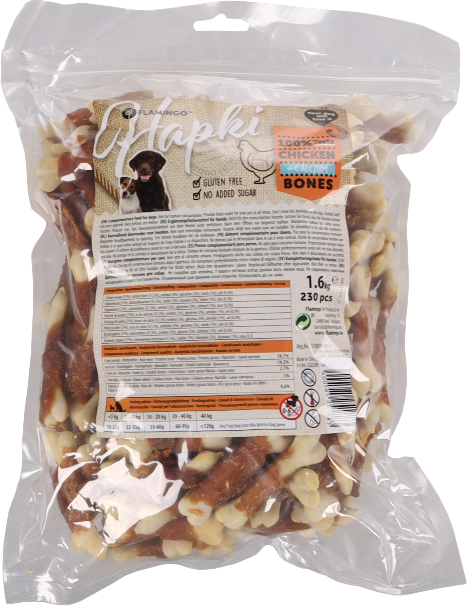 Flamingo Snacks Hapki Calcium bone with chicken 