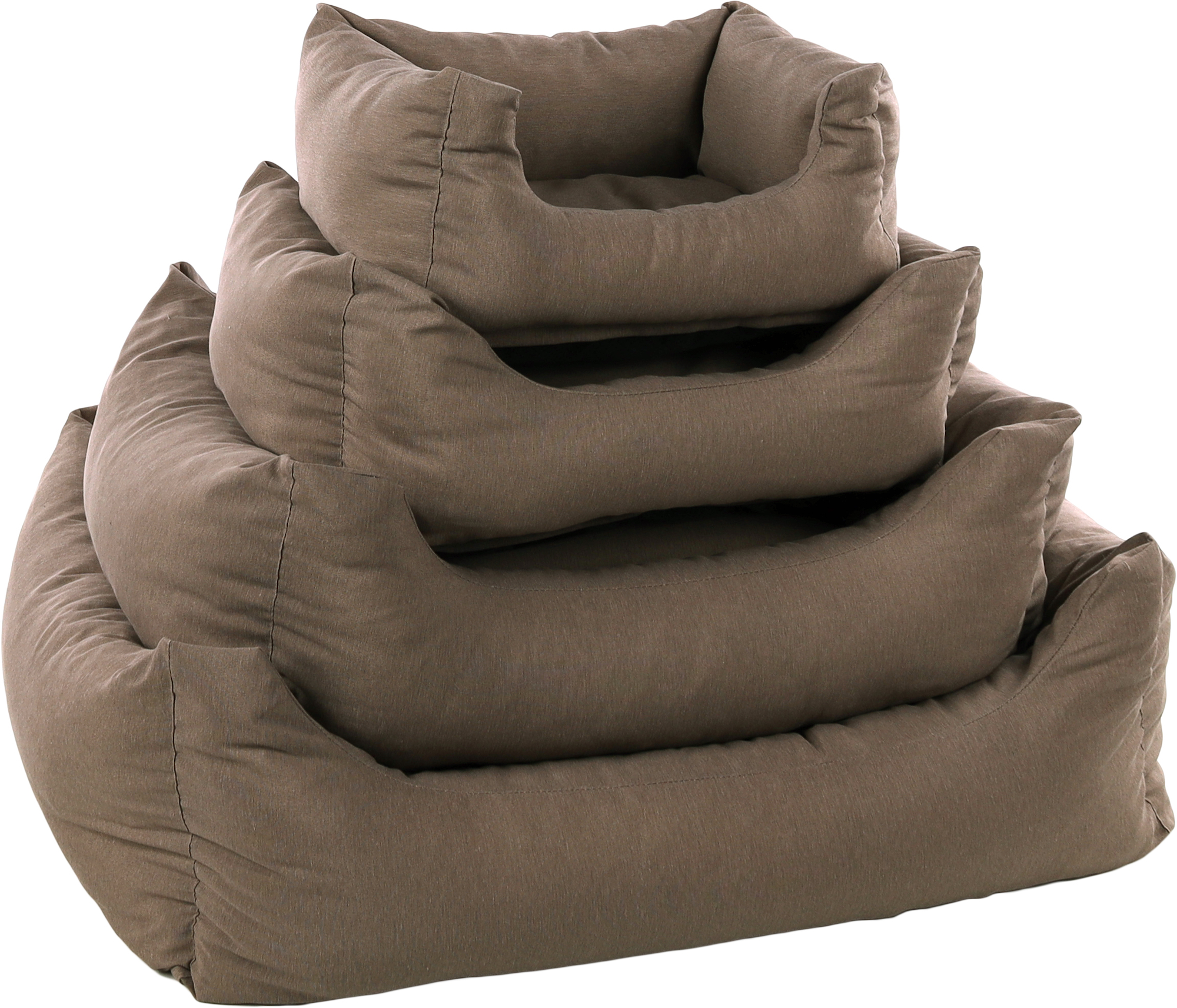 Flamingo Panier Panama Rectangle Taupe