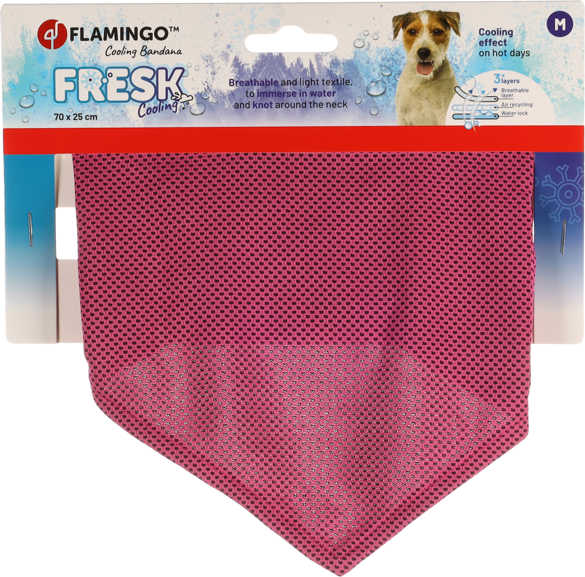 Flamingo Cooling bandana Fresk Inou Pink