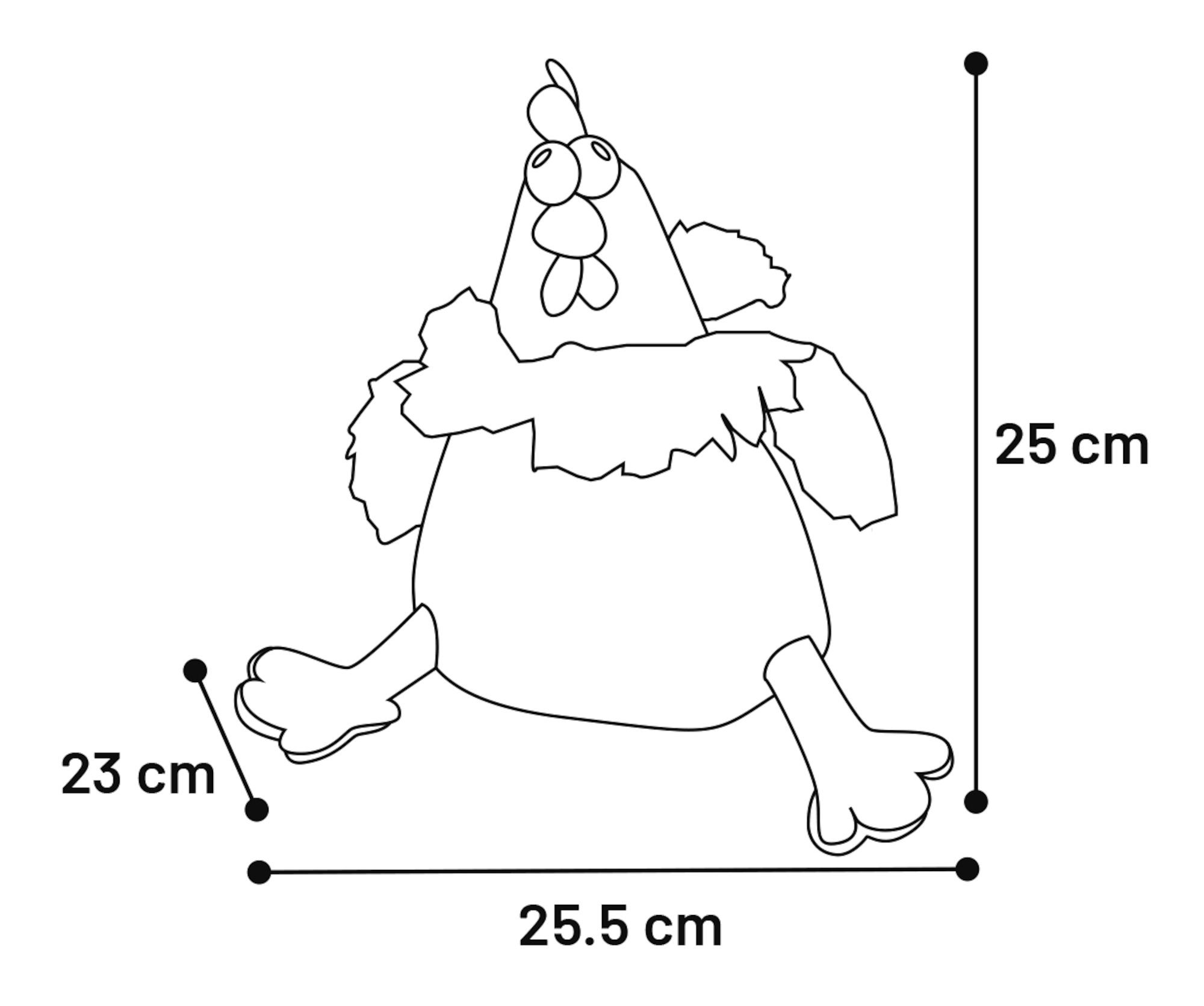 Flamingo Juguete Tucky Pollo Naranja