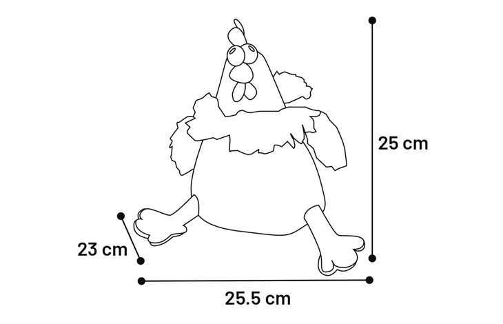 Flamingo Juguete Tucky Pollo Naranja