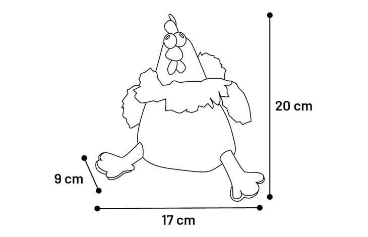 Flamingo Giocattolo Tucky Pollo Beige