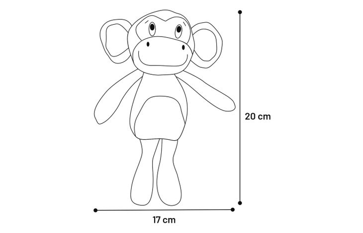 Flamingo Toy Chita Monkey & Zebra Multiple colours