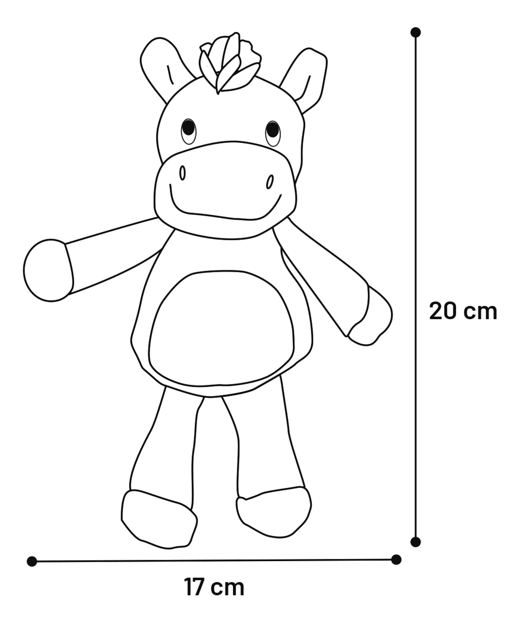 Flamingo Toy Chita Monkey & Zebra Multiple colours