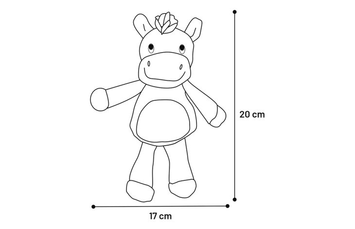 Flamingo Toy Chita Monkey & Zebra Multiple colours