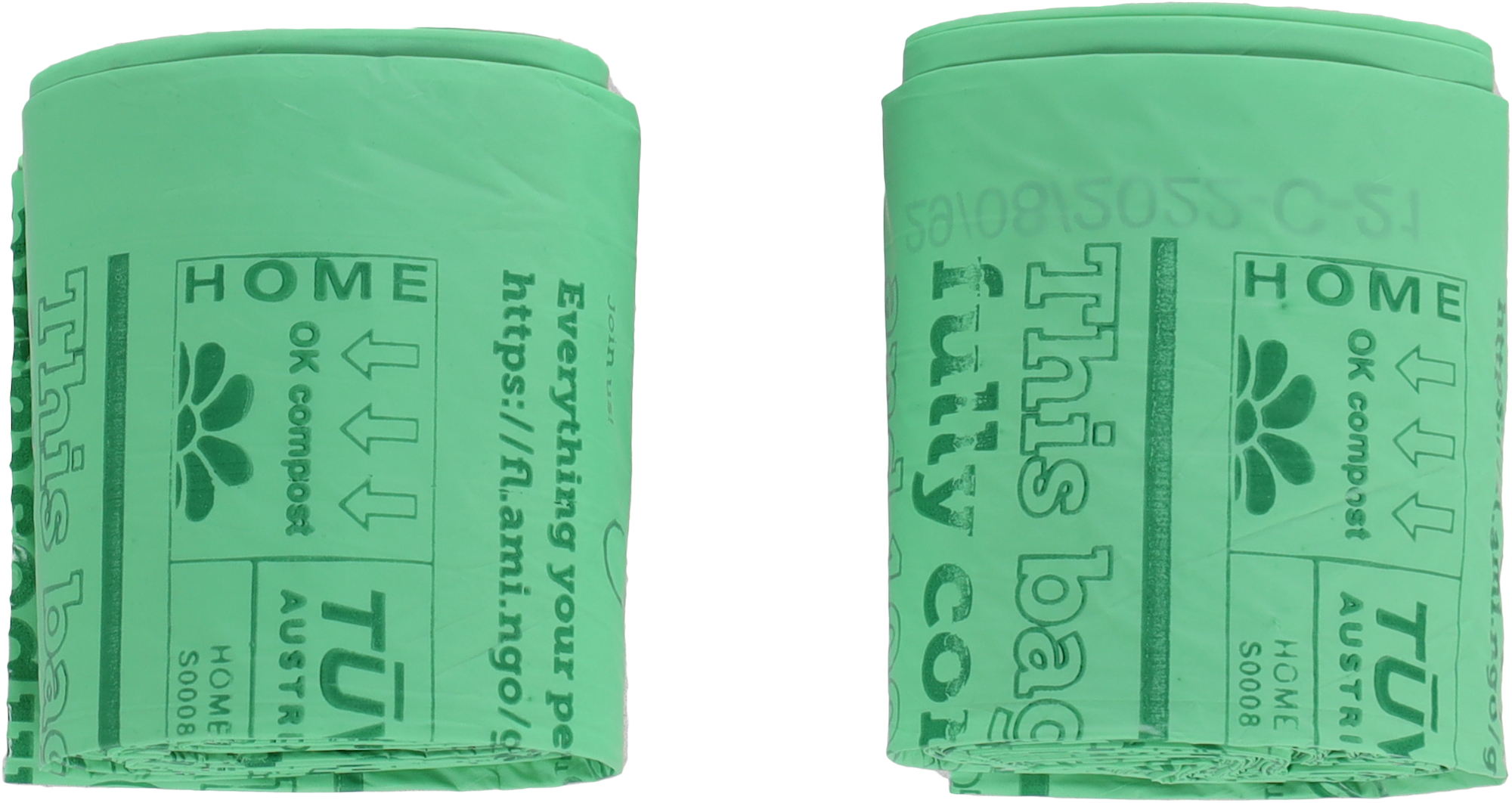 Flamingo Poop bag Cardun Green